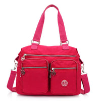 Purple Nylon Shoulder Bag