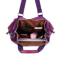 Purple Nylon Shoulder Bag