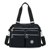 Purple Nylon Shoulder Bag