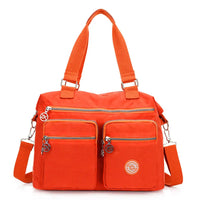 Purple Nylon Shoulder Bag