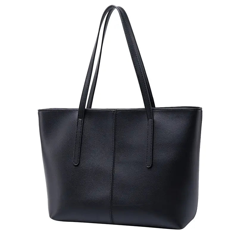 Black Women's Large Capacity Shoulder Bag