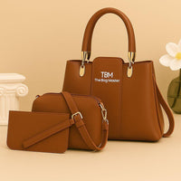 Teal Rexine Bag Set