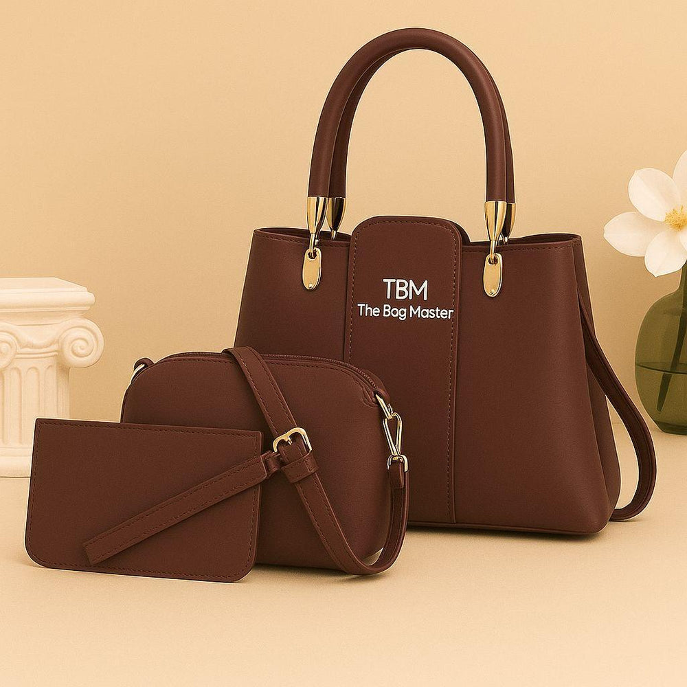 Teal Rexine Bag Set