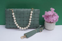 Green Woven Handbag