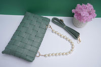 Green Woven Handbag