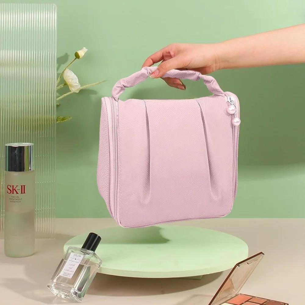 Pink Polyester Handbag