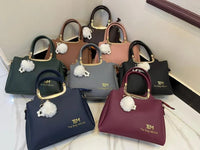 Black Rexine Handbag