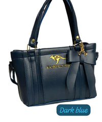 Navy Rexine Handbag