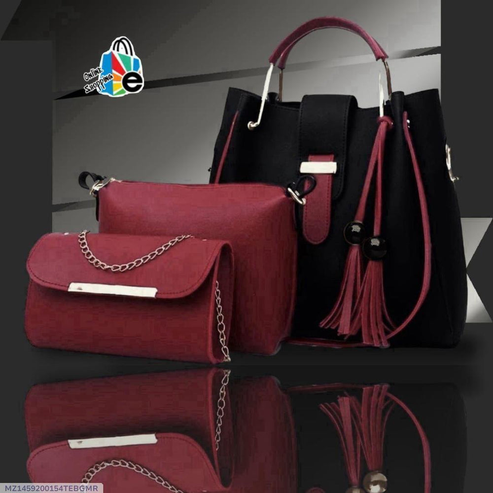 Navy & Pink Bag Set