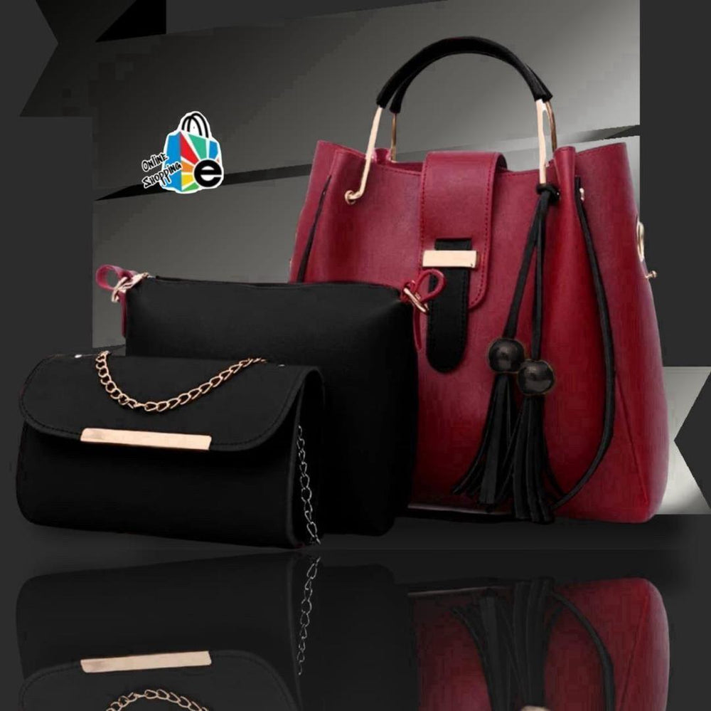 Navy & Pink Bag Set