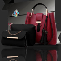 Navy & Pink Bag Set